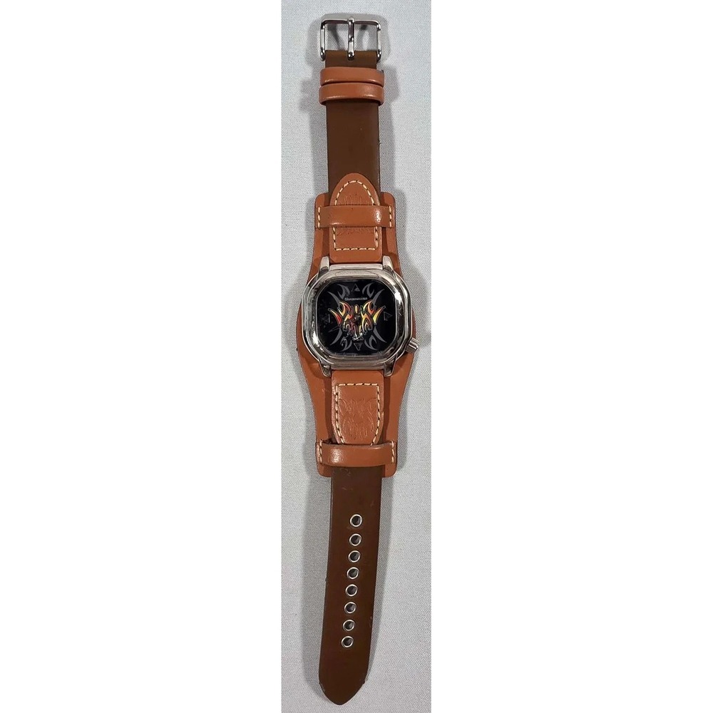 Rare Hanauma Watch Square Face Y2K - Leather Strap - New Battery Works